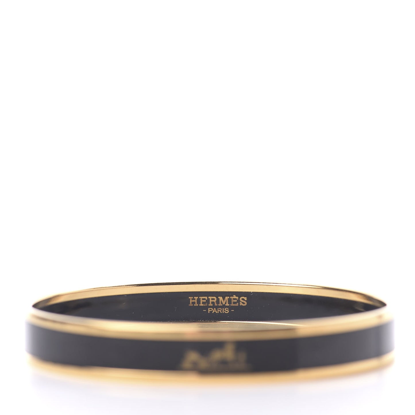 Enamel Printed Narrow Caleche Bracelet 70 Black