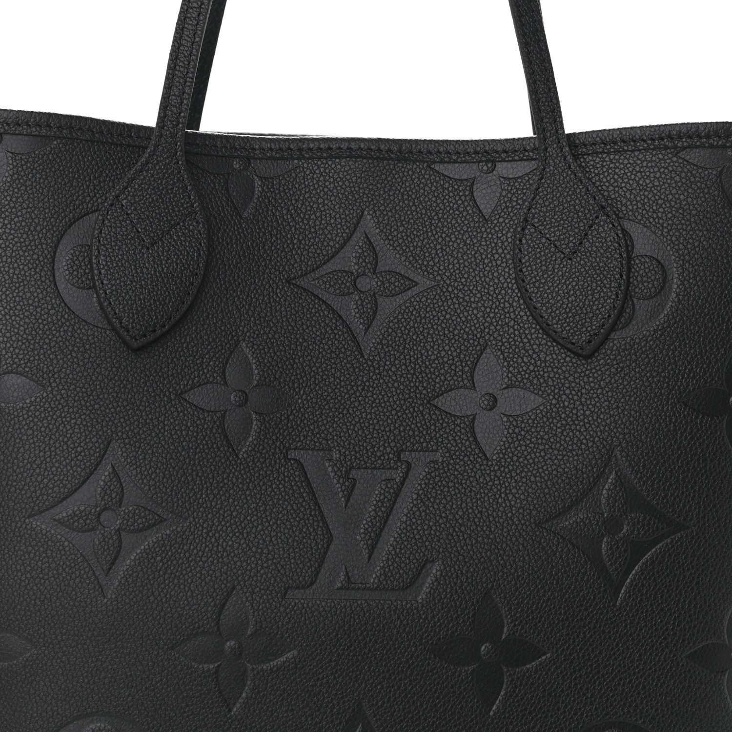 Louis Vuitton Empreinte Monogram Giant Neverfull MM Black 7 of 9