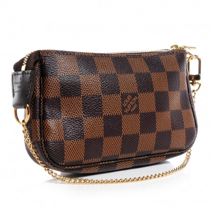 Louis Vuitton Damier Ebene Complice Trunks and Bags Mini Pochette Accessories Red 3 of 6