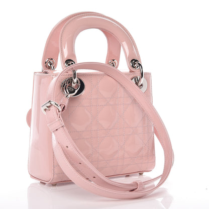 Christian Dior Patent Cannage Mini Lady Dior Pink 3 of 10