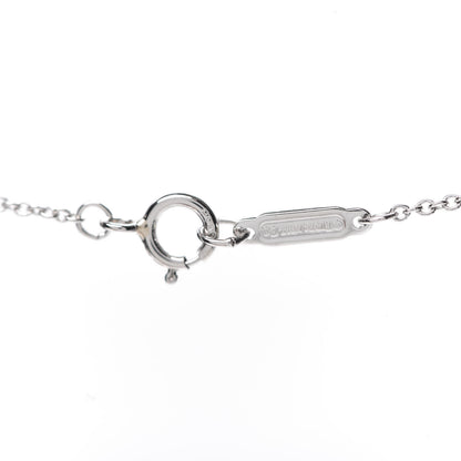 Tiffany Platinum Diamond Mini Bow Pendant Necklace 5 of 7