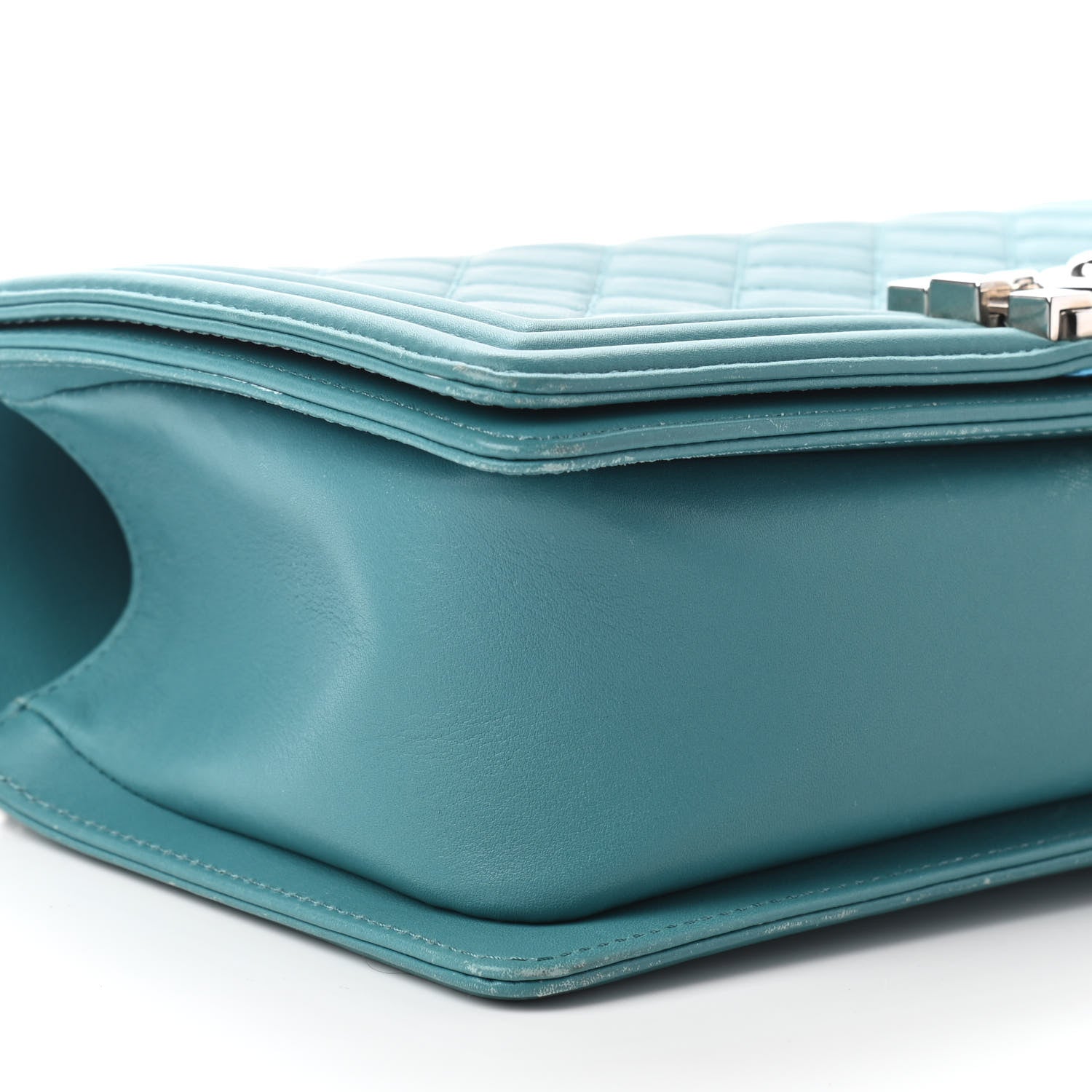 Chanel Calfskin Quilted Medium Boy Flap Turquoise 8 of 10