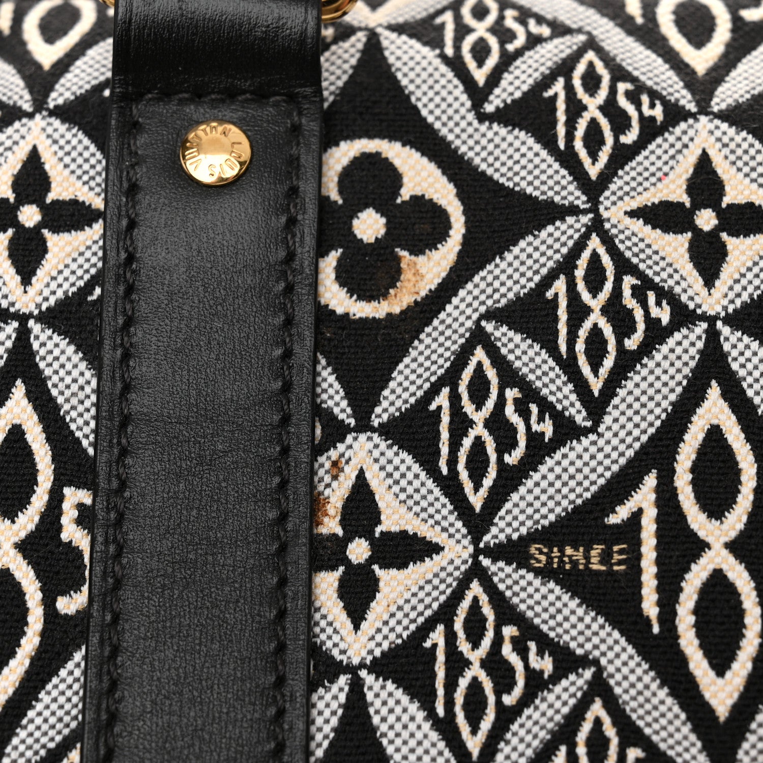 Louis Vuitton Jacquard Since 1854 Keepall Bandouliere 45 Grey 11 of 12