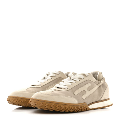 Hermes Suede Goatskin Jet Sneakers 37 Beige Esquisse Glaise 4 of 12