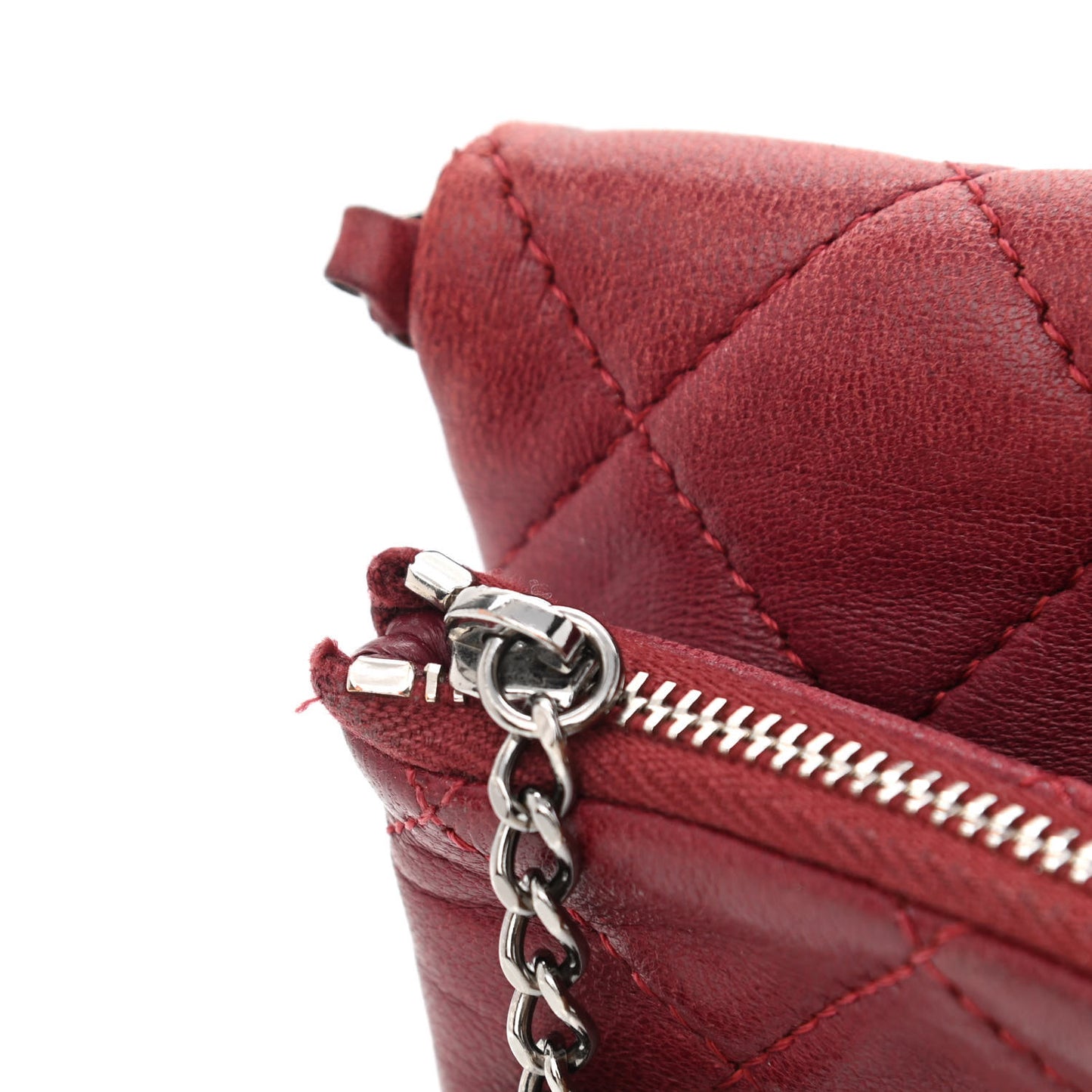 Lambskin Quilted Mini Mineral Nights Flap Crossbody Bag Dark Red
