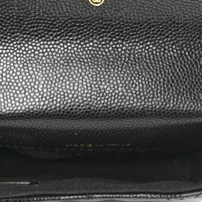 Chanel Caviar Quilted Mini Pearl On Top Coin Purse With Chain Black 4 of 8
