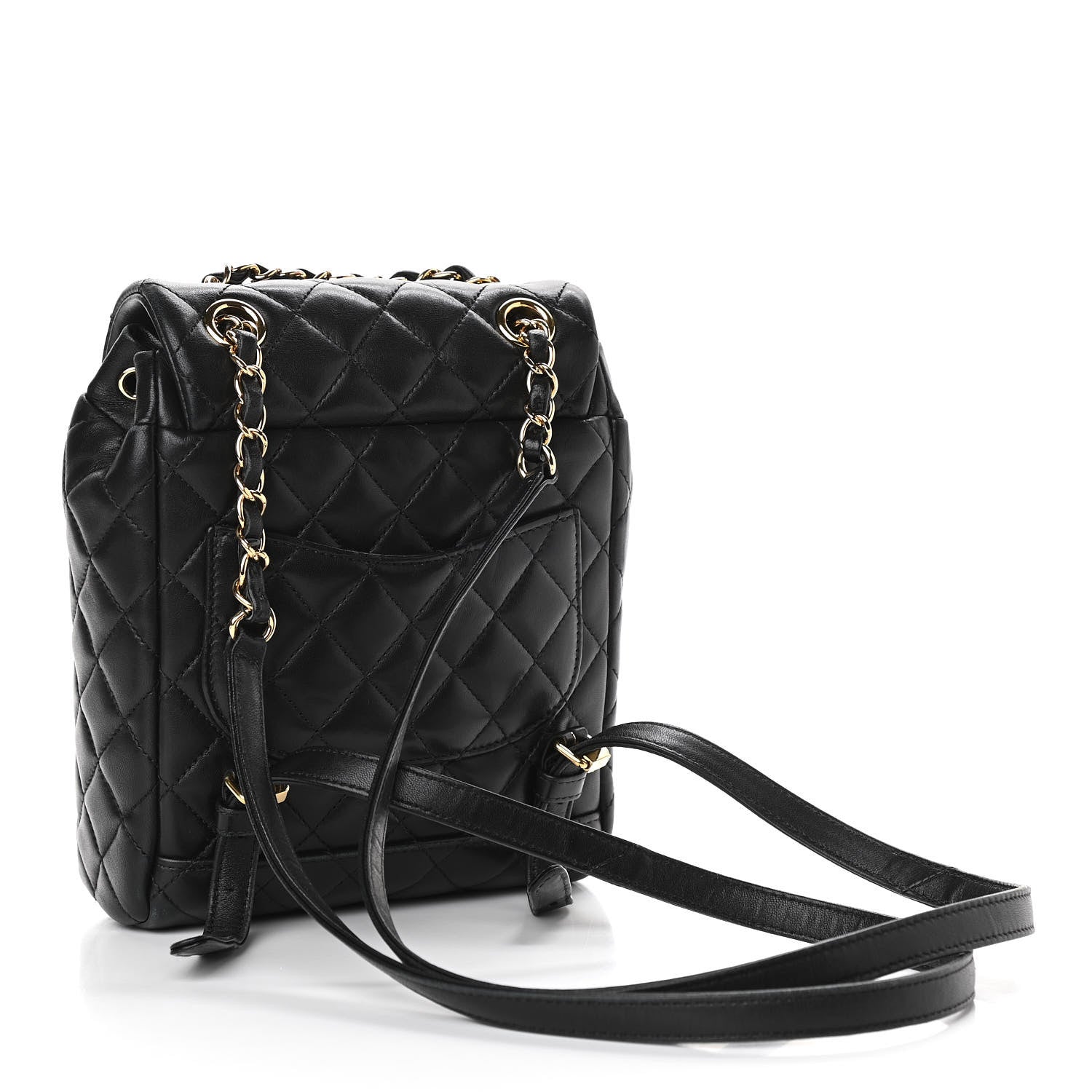Chanel Lambskin Quilted Mini Urban Spirit Backpack Black 3 of 16