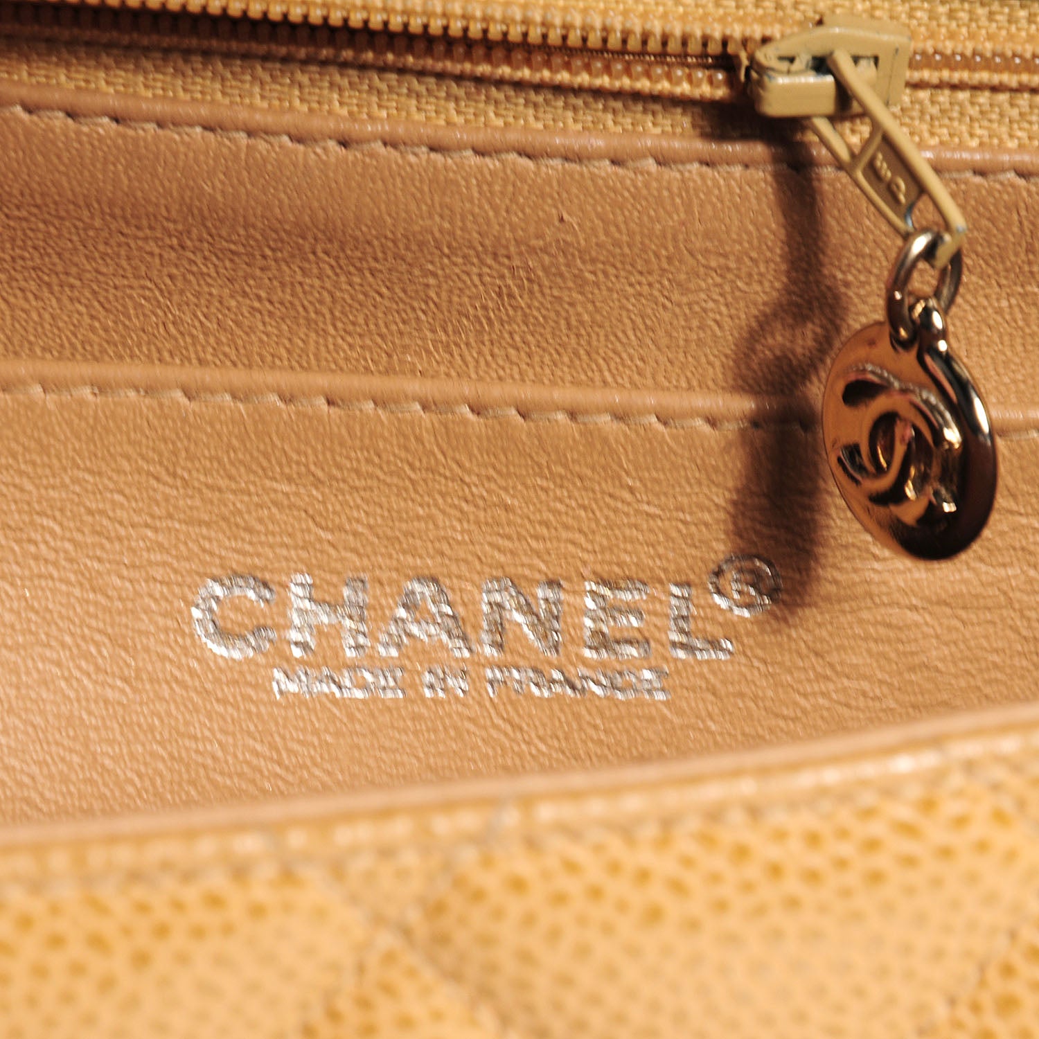 Chanel Caviar Jumbo Single Flap Beige 8 of 9