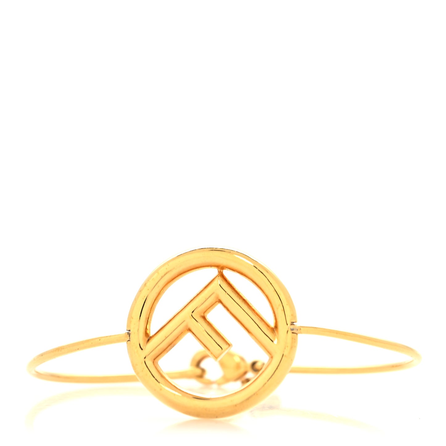 F Is Fendi Metal Bracelet Gold