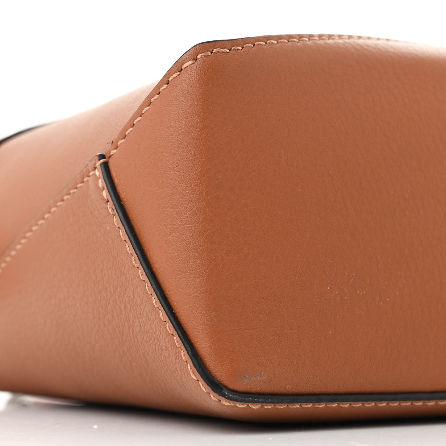 Calfskin Mini Puzzle Edge Bag Tan