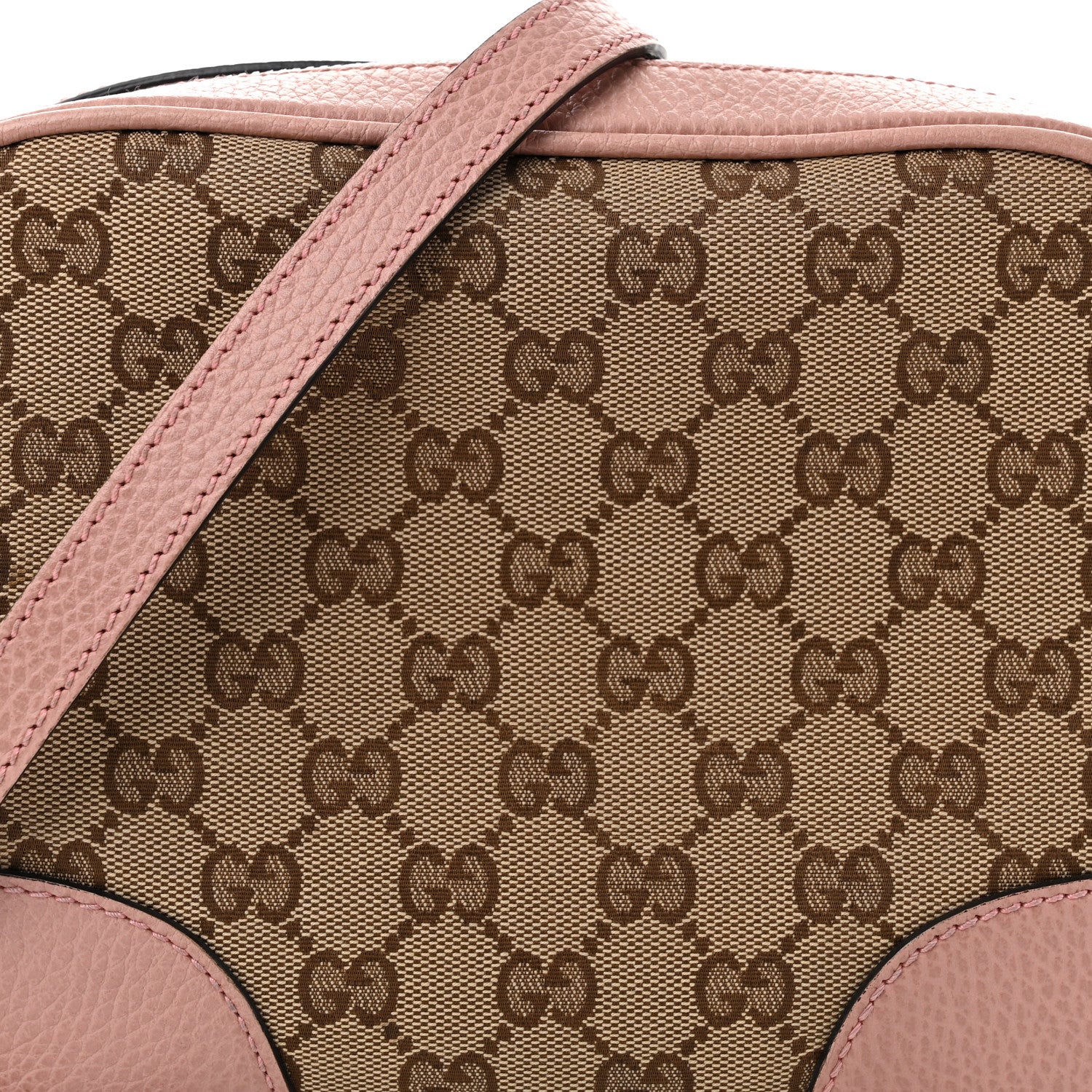 Gucci Monogram Mini Bree Messenger Bag Beige Soft Pink 8 of 10