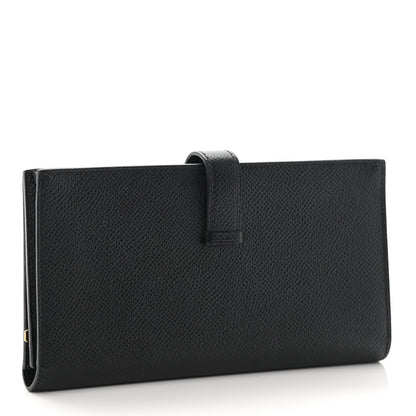 Hermes Epsom Bearn Gusset Wallet Black 3 of 8