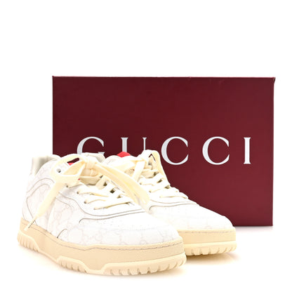Gucci GG Supreme Monogram Mens Re-Web Sneakers 8.5 White 9 of 9