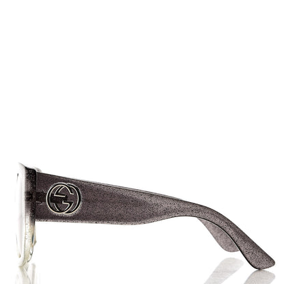 Gucci Glitter Square Optyl Sunglasses 3814/S Gray Silver 3 of 8