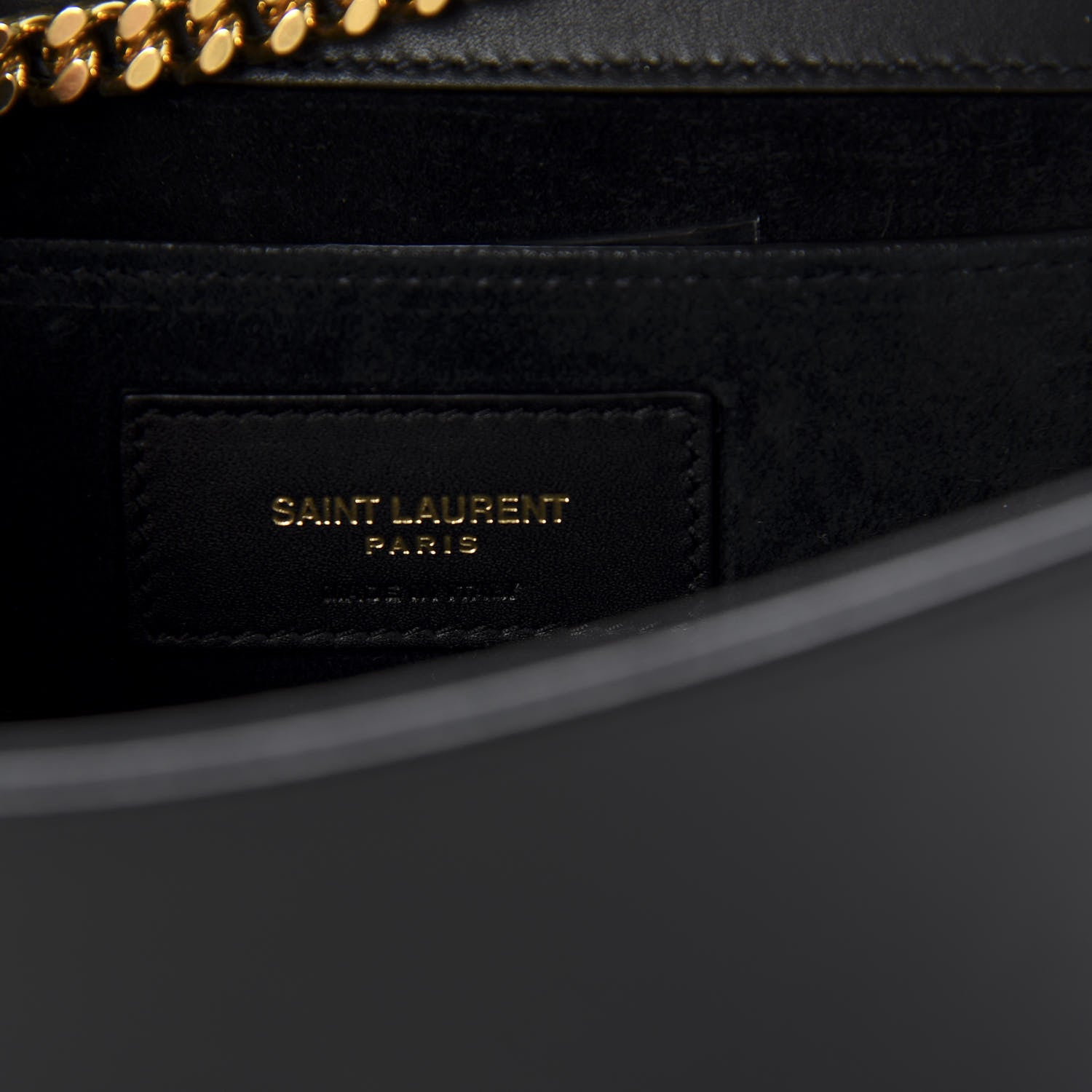 Saint Laurent Smooth Calfskin Small Classic Monogram Kate Tassel Satchel Black 9 of 11