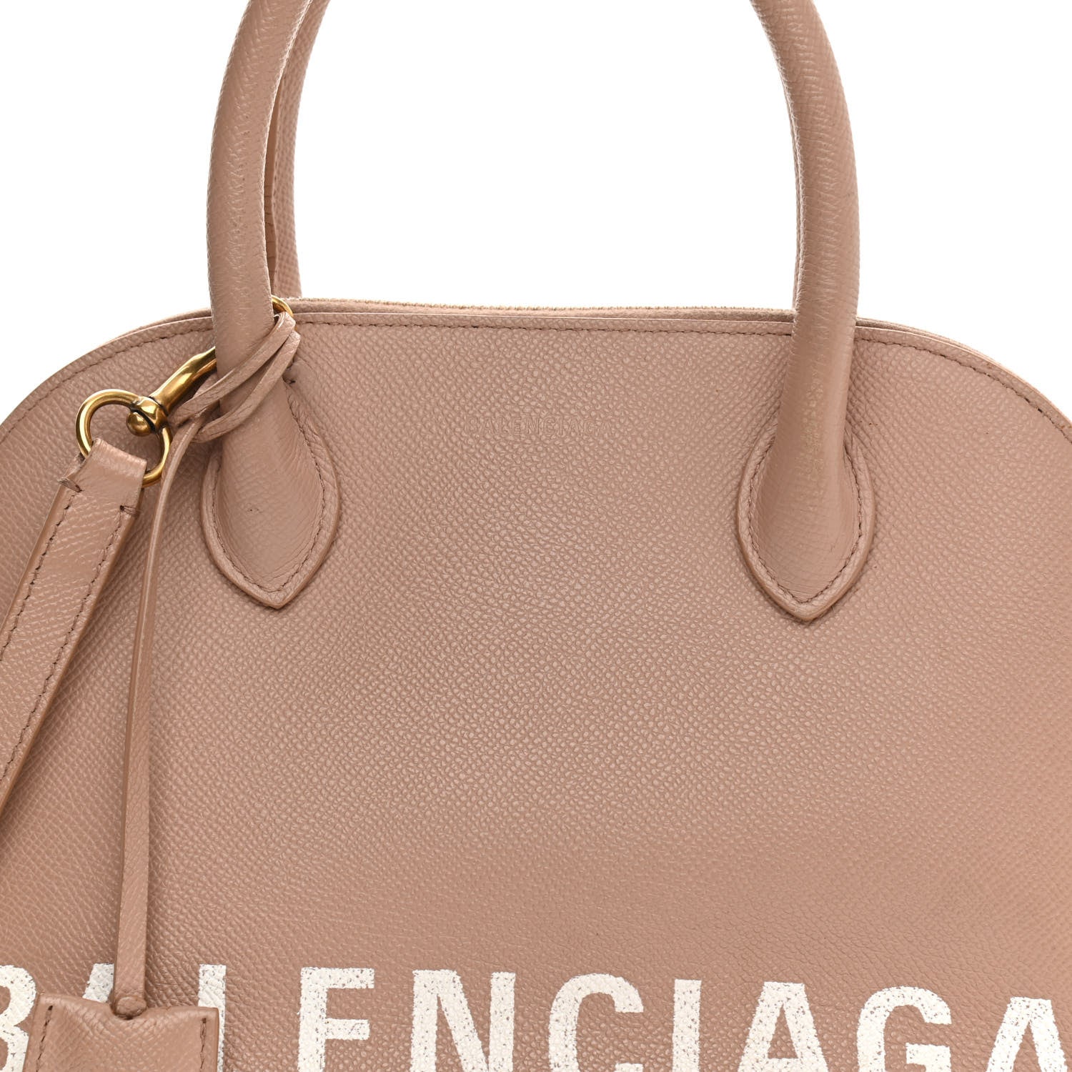 Balenciaga Grained Calfskin S Ville Top Handle Bag Beige Tapioca 8 of 23