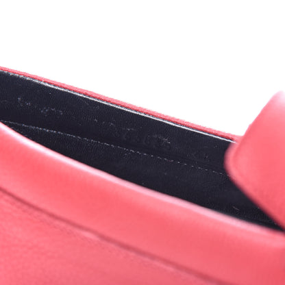 Gucci Calfskin Web Mens Driver Loafers 6.5 Red 10 of 11