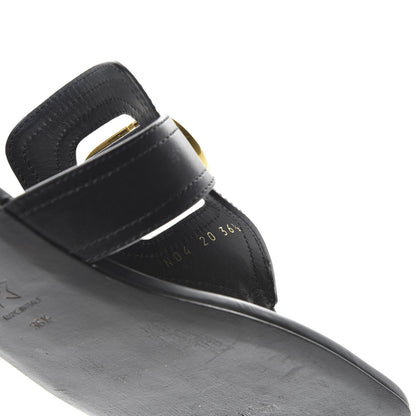 Christian Dior Calfskin 30 Montaigne Thong Sandals 36.5 Black 9 of 9