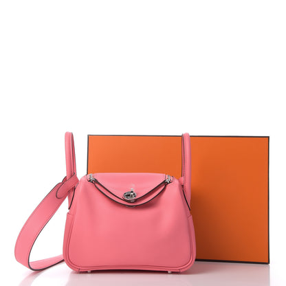 Hermes Swift Mini Lindy 20 Rose Ete 9 of 9