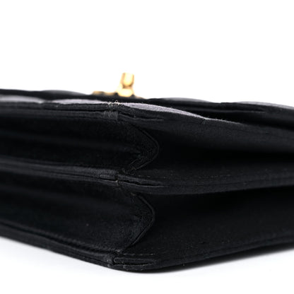 Chanel Satin Quilted Extra Mini Rectangular Flap Black 8 of 15