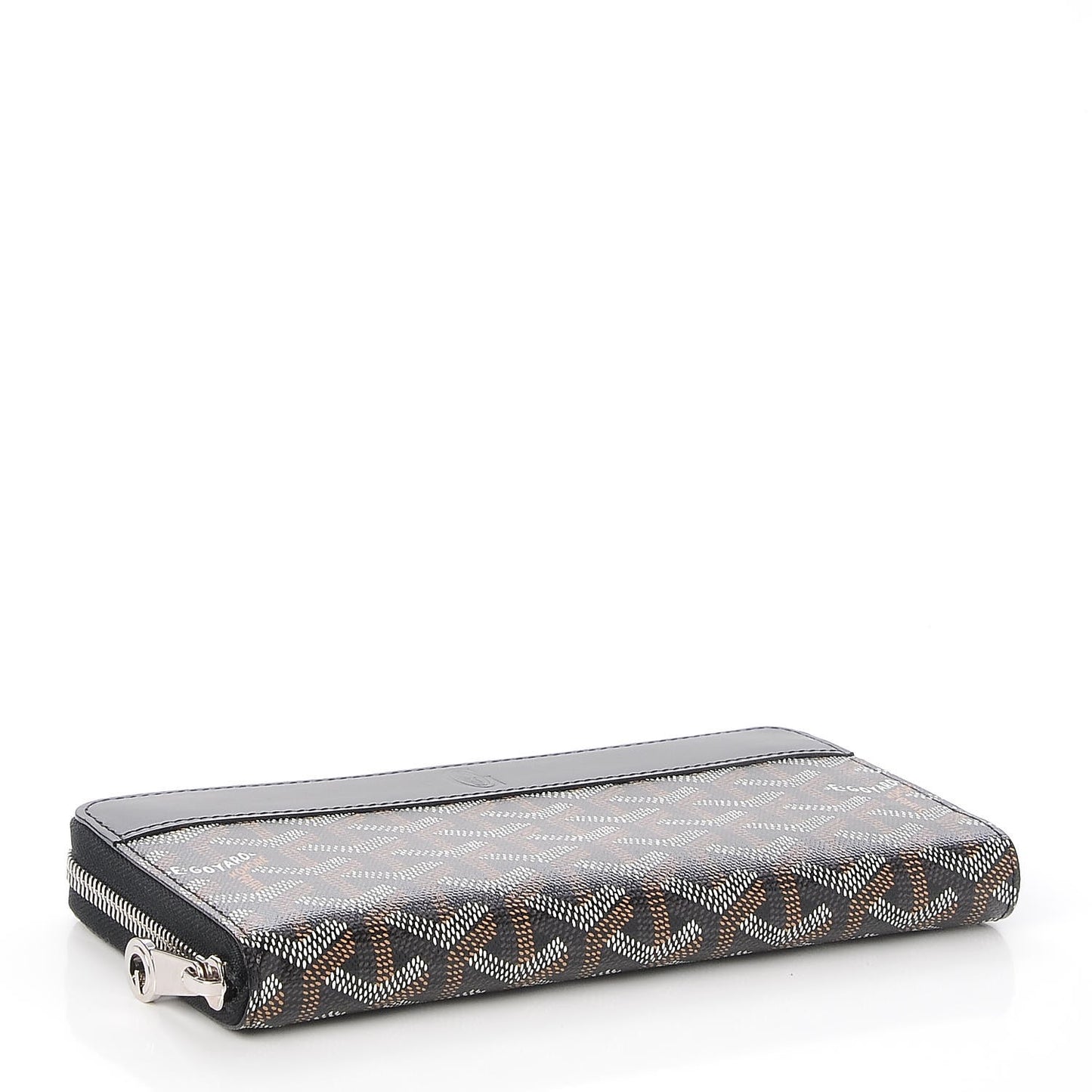 Goyardine Matignon Zip Around GM Wallet Black