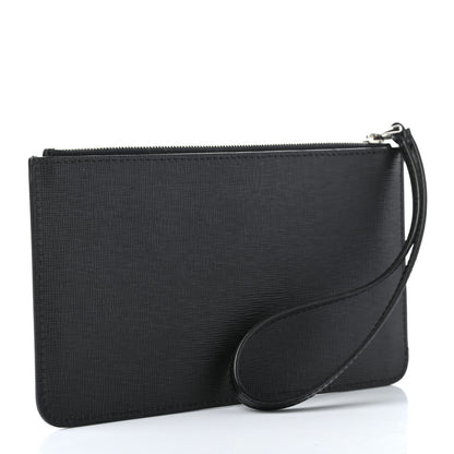 Fendi Vitello Elite Mink Fur Studded Karlito Zip Pouch Black 3 of 7