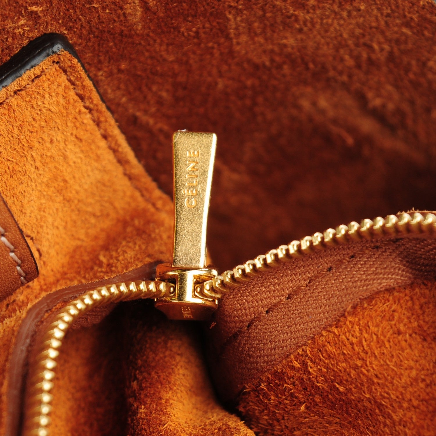 Celine Natural Calfskin Curved Shoulder Bag Tan 8 of 10