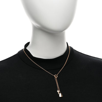 Hermes 18K Rose Gold Kelly Clochette Necklace 2 of 5