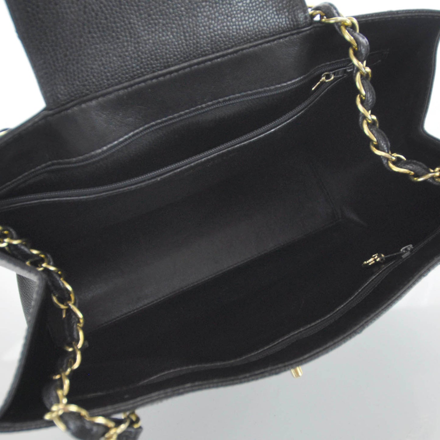 Caviar Flap Bag Black