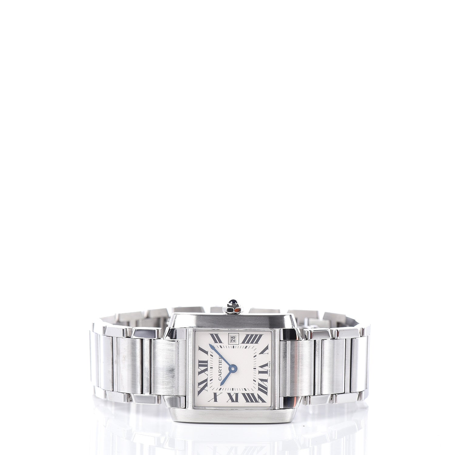 Cartier Stainless Steel 25mm Tank Francaise Quartz Watch 3 of 7