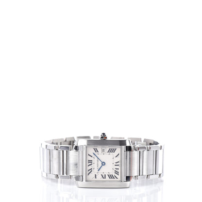 Cartier Stainless Steel 25mm Tank Francaise Quartz Watch 3 of 7