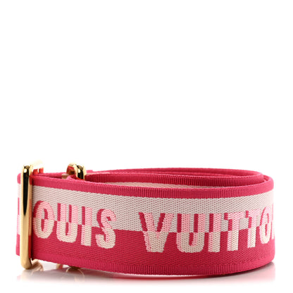 Louis Vuitton Jacquard Neverfull BB Shoulder Strap Pink Peony 2 of 3