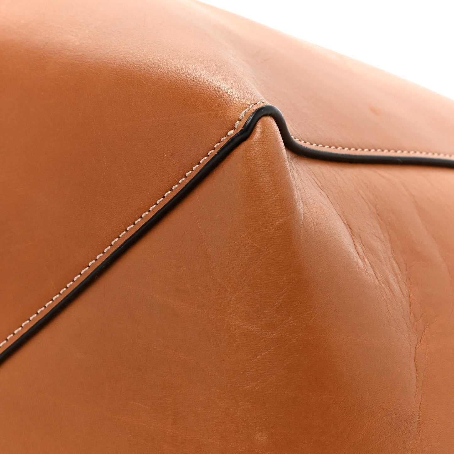 Smooth Calfskin Medium Belt Cabas Phantom Brown