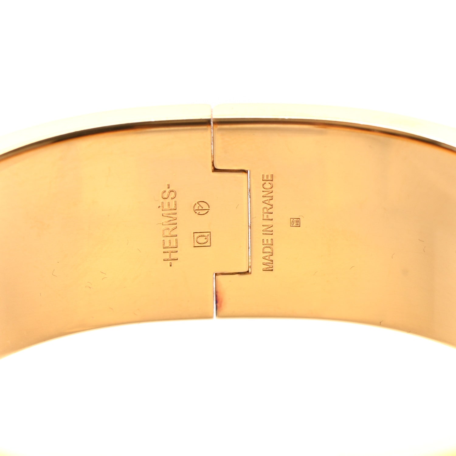 Hermes Enamel Wide Clic Clac H Bracelet PM Rose Dragee 4 of 4