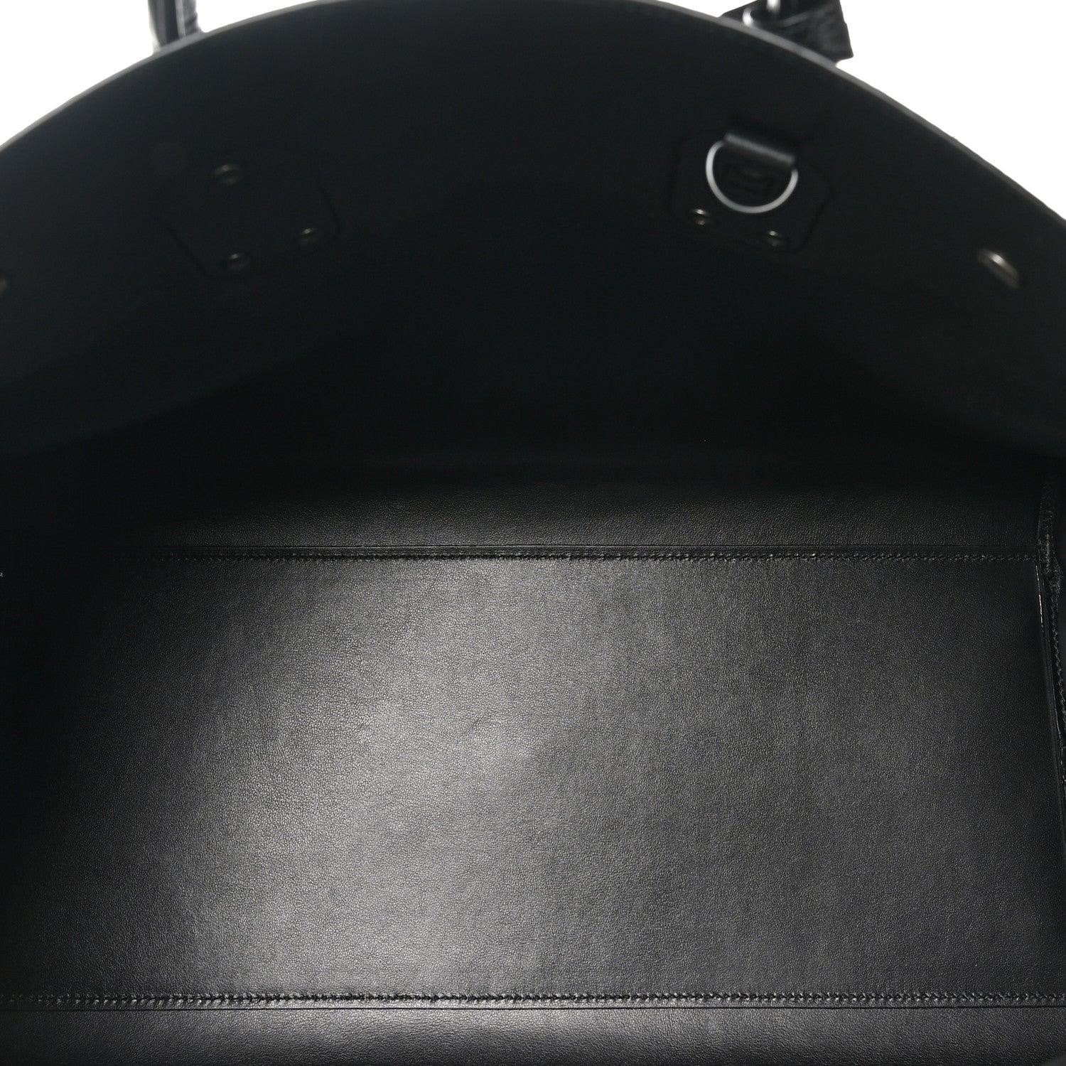 Saint Laurent Calfskin Crocodile Embossed Large Sac De Jour Carryall Black 6 of 10