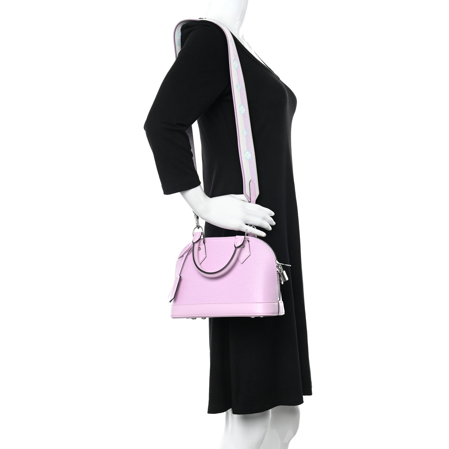 Louis Vuitton Epi Jacquard Alma BB Light Pink 2 of 11