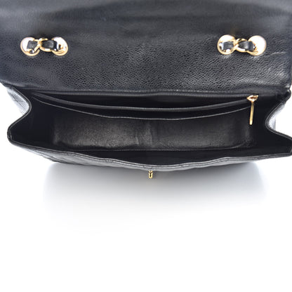 Chanel Caviar Quilted Jumbo Single Flap Black 5 of 15