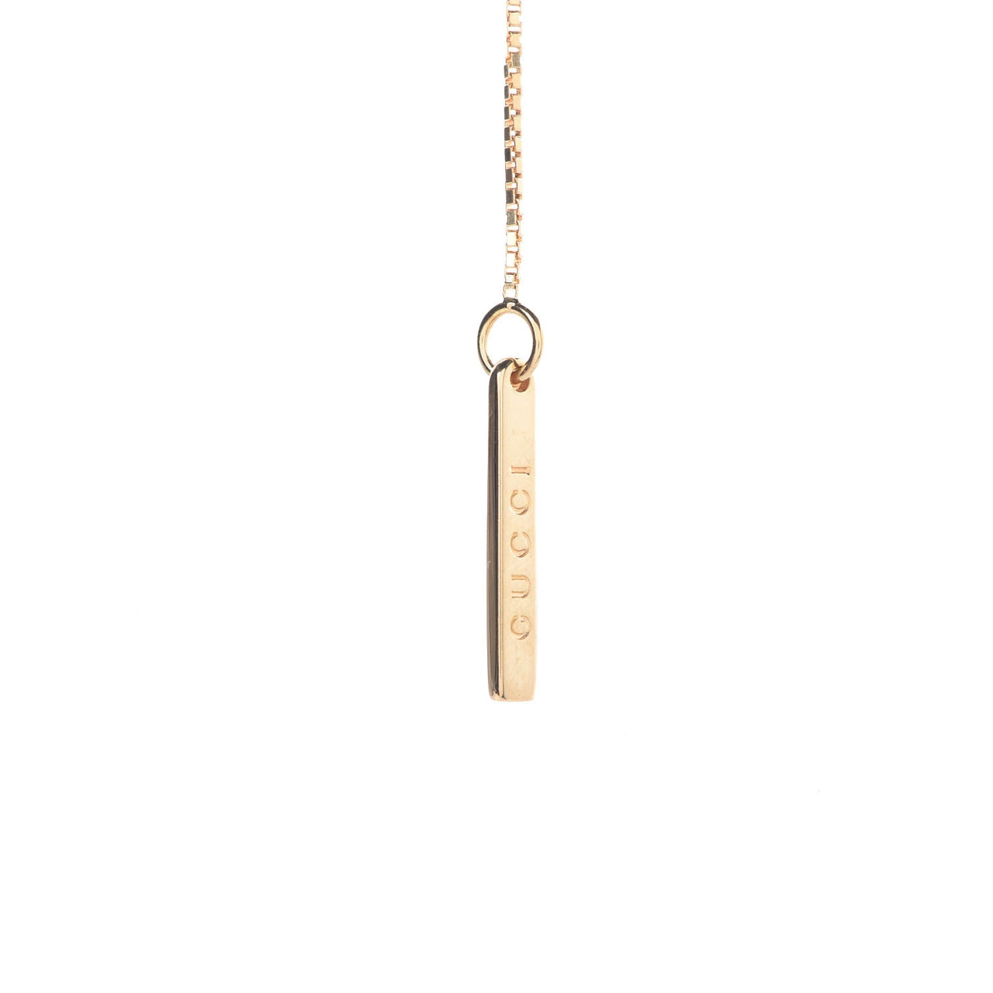 18K Yellow Gold 20mm Lariat Necklace