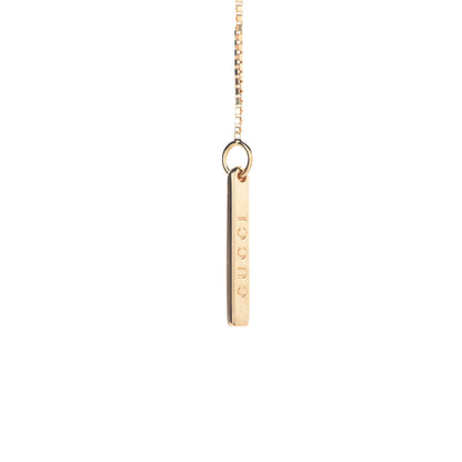 Gucci 18K Yellow Gold 20mm Lariat Necklace 4 of 6