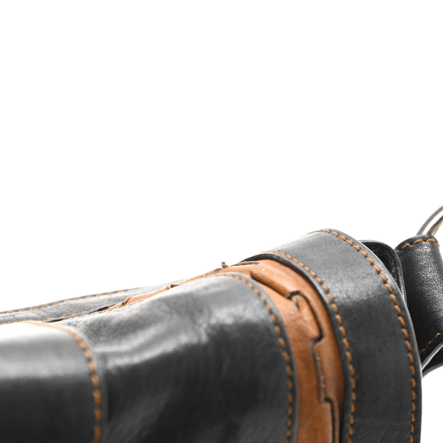 Calfskin Mini Gaucho Crossbody Bag Black