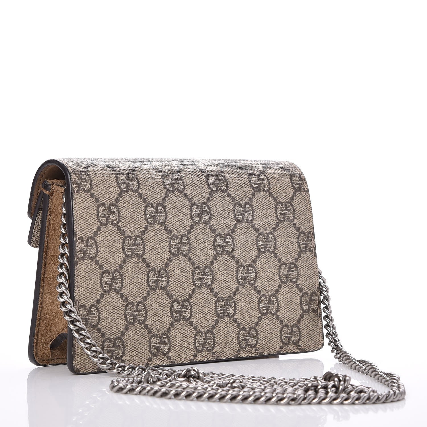 Gucci GG Supreme Monogram Super Mini Dionysus Shoulder Bag Taupe 3 of 8
