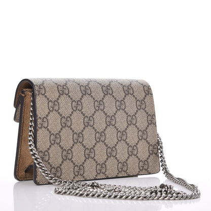 Gucci GG Supreme Monogram Super Mini Dionysus Shoulder Bag Taupe 3 of 8