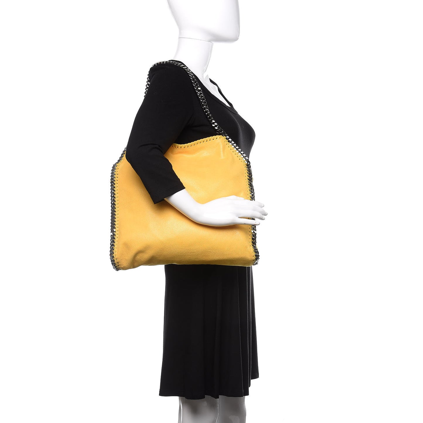 Shaggy Deer Small Falabella Tote Yellow