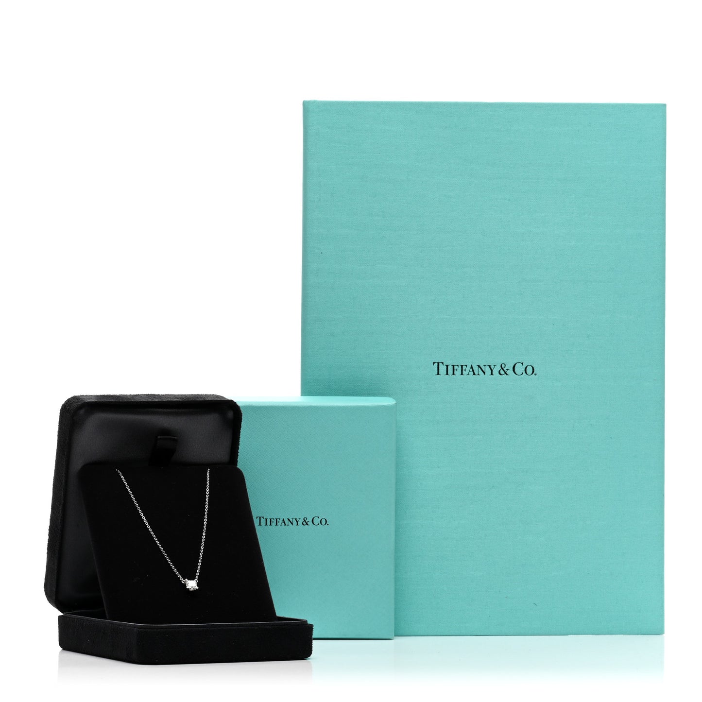 Platinum Diamond .47ct Solitaire Pendant Necklace