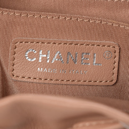 Chanel Calfskin Chevron Quilted Small Urban Spirit Backpack Beige 6 of 11
