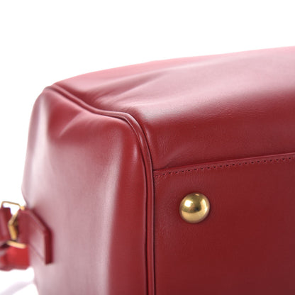 Saint Laurent Calfskin Classic Duffle 6 Red 8 of 11