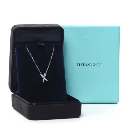 Tiffany Platinum Diamond Paloma Picasso Graffiti X Pendant Necklace 6 of 6