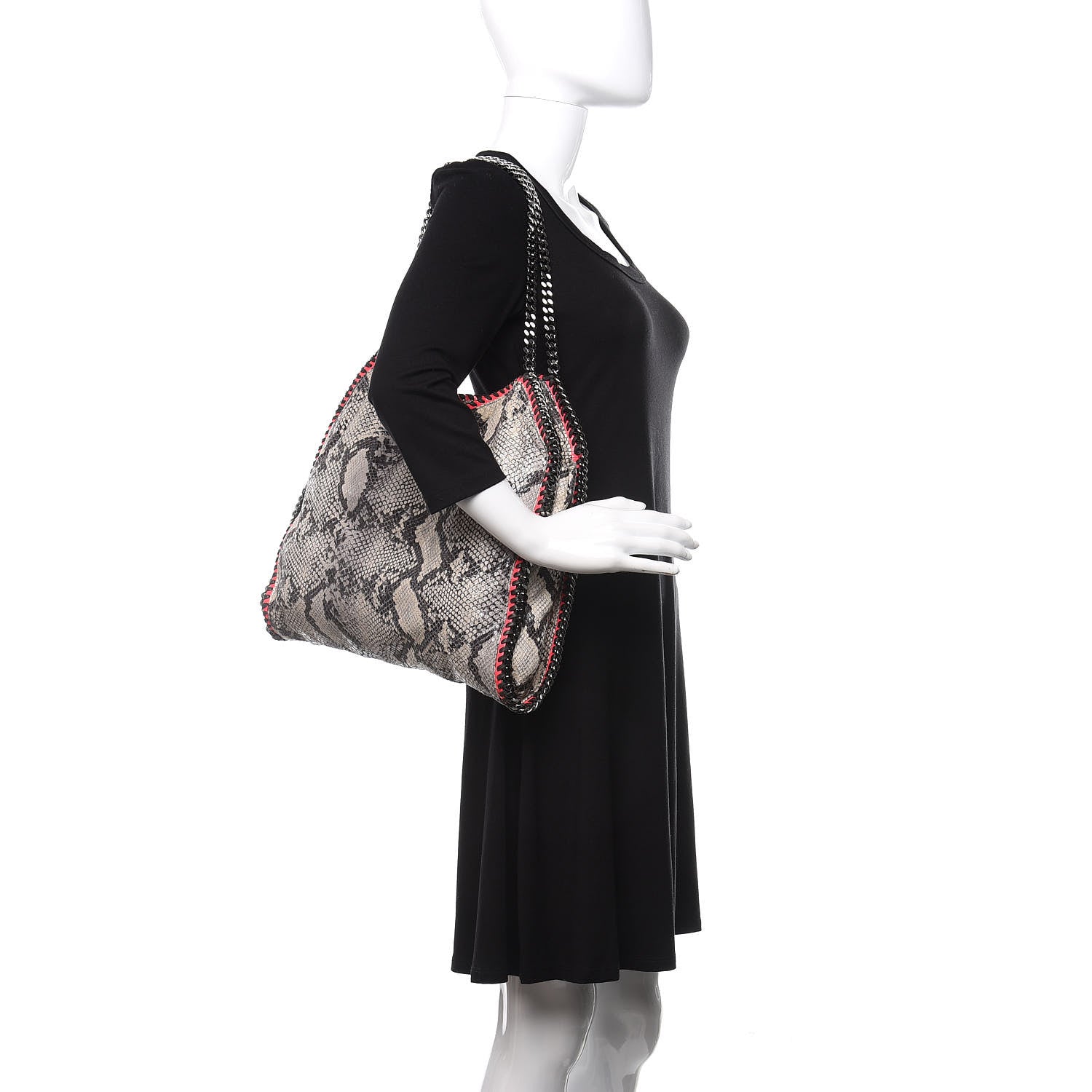 Stella McCartney Eco Python Small Falabella Tote Chalk Pink 2 of 10