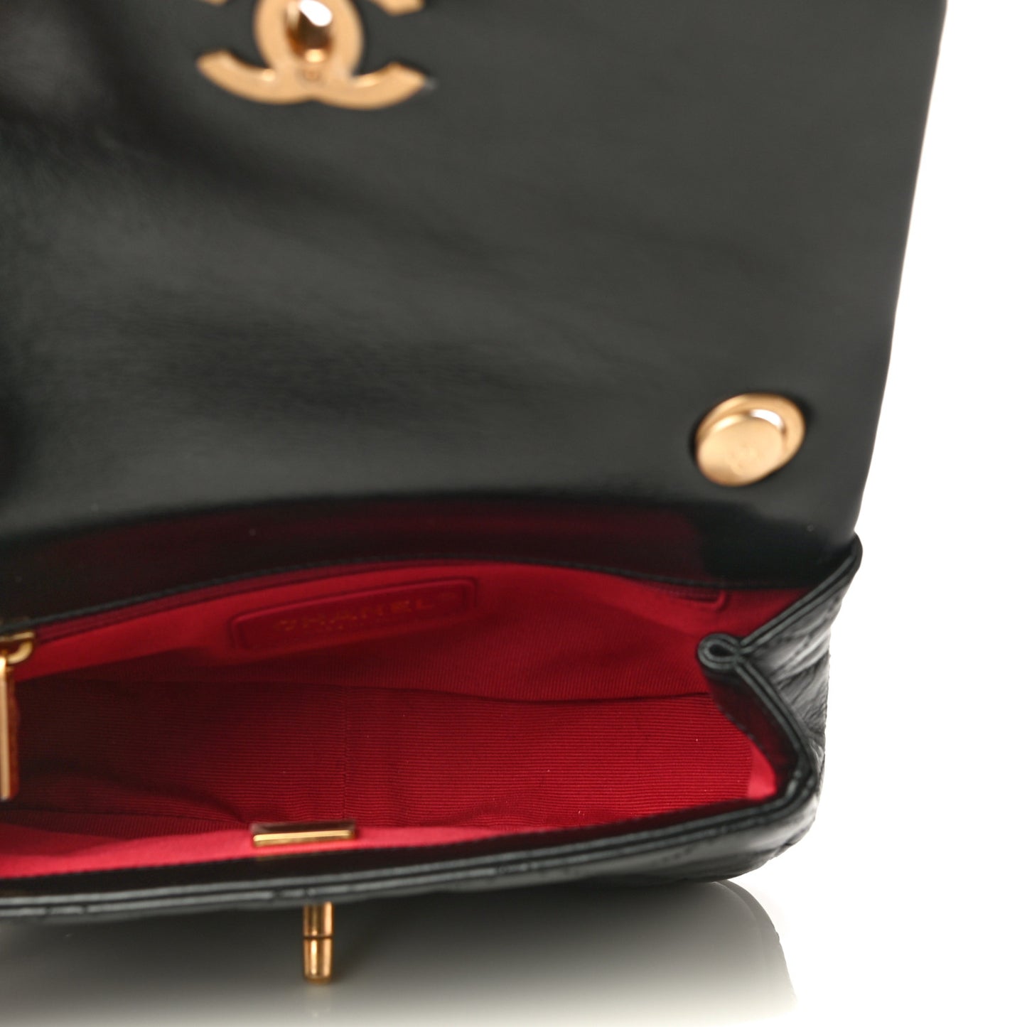 Calfskin Quilted Mini Pearl Flap Bag Black