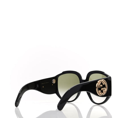 Gucci Acetate Oversized Interlocking G Sunglasses GG0151S Black 4 of 8